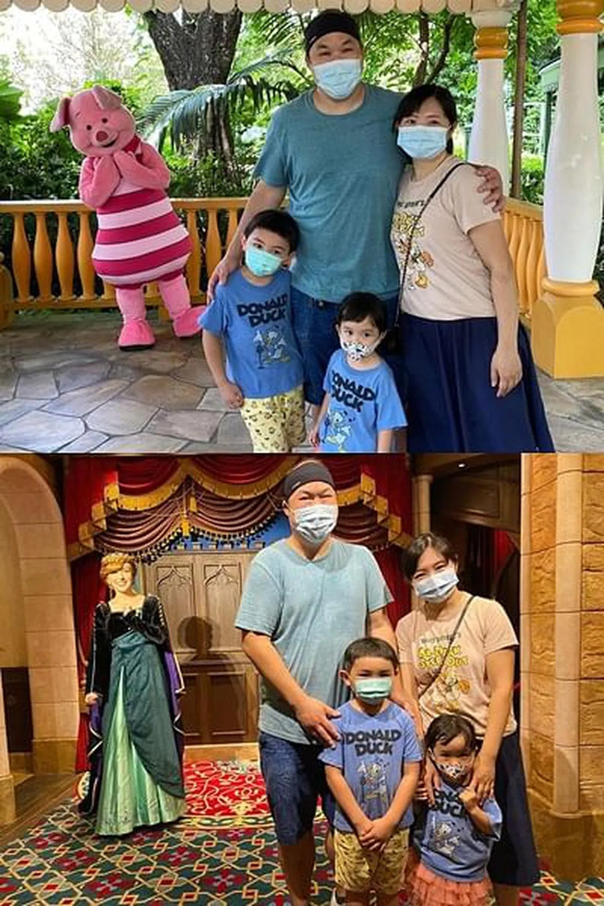 许怀谷夫妇与孩子合照。（取自IG）