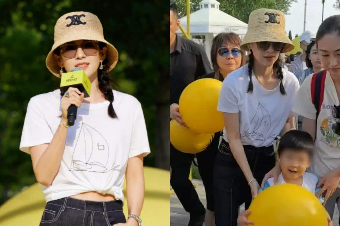 章子怡日前带着儿子出席戏剧节活动。（章子怡工作室微博、互联网）