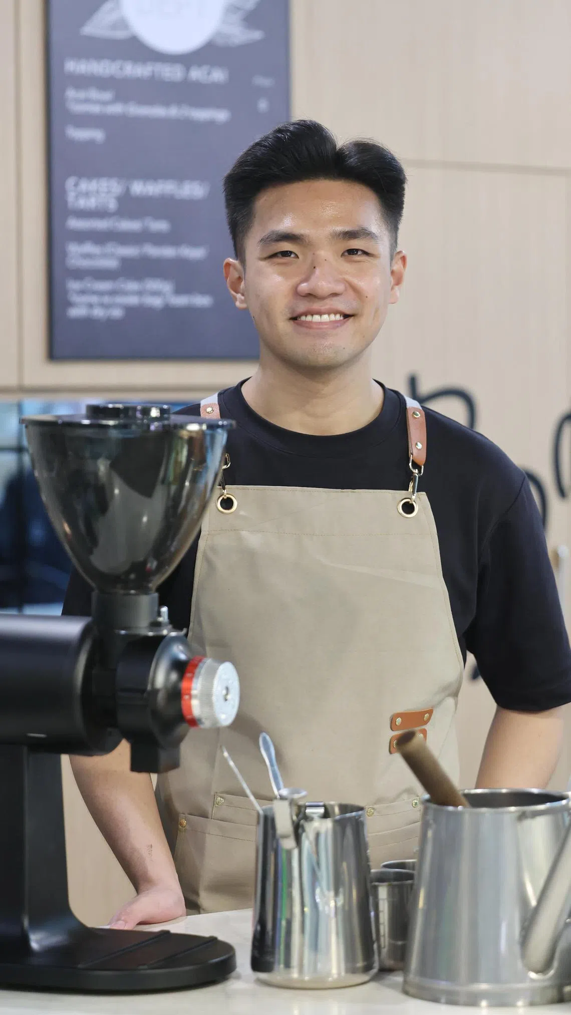 在Baker X驻店半年让蓝江明汲取宝贵的实战经验，更清楚Sabana Coffee未来的方向。（唐家鸿摄）