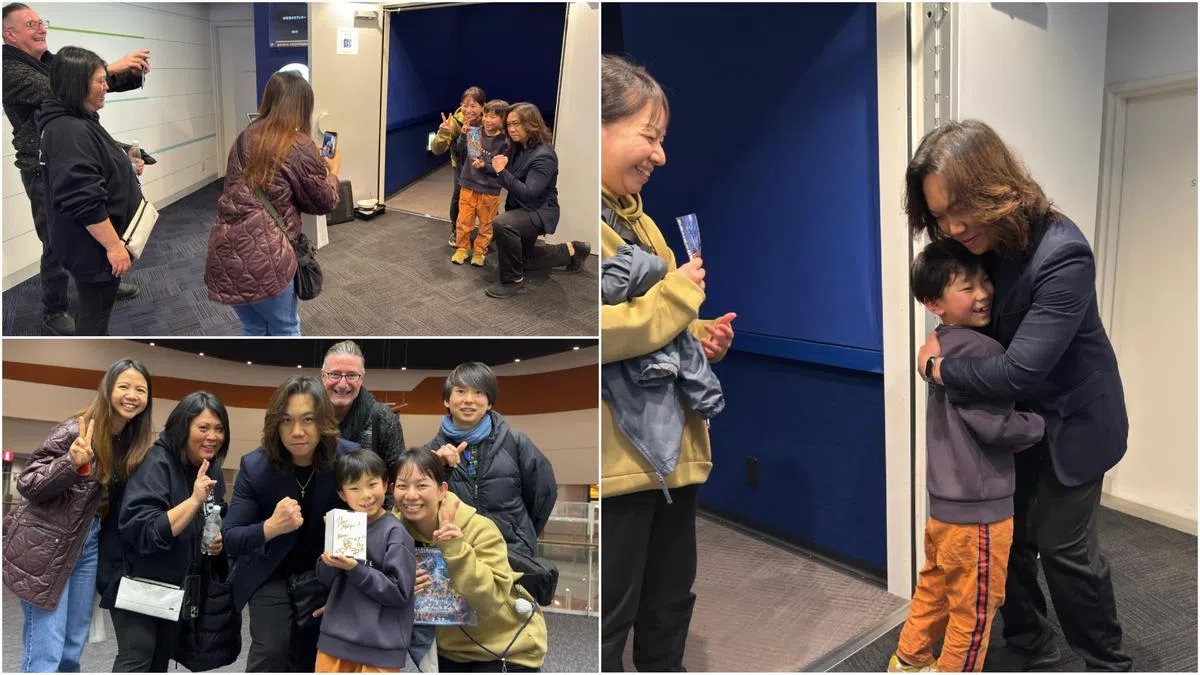 影片今年2月在日本上映时受到当地观众喜爱，何国泰也感动得与粉丝拥抱。（Heavens Entertainment提供）