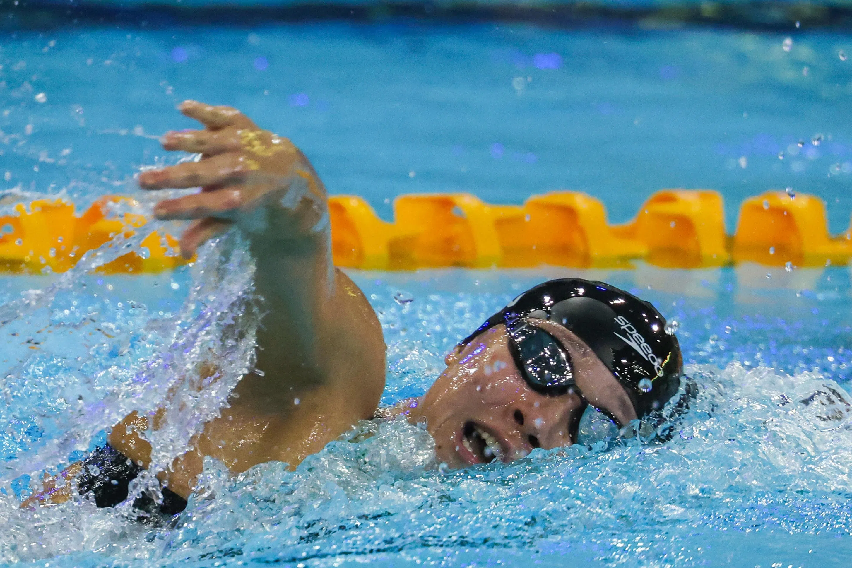 我国自由泳佼佼者颜欣慧现已囊括200米和400米自由泳金牌，如果800米自由泳项目再下一城，就能完成三届东运会自由泳三连霸。（白艳琳摄）