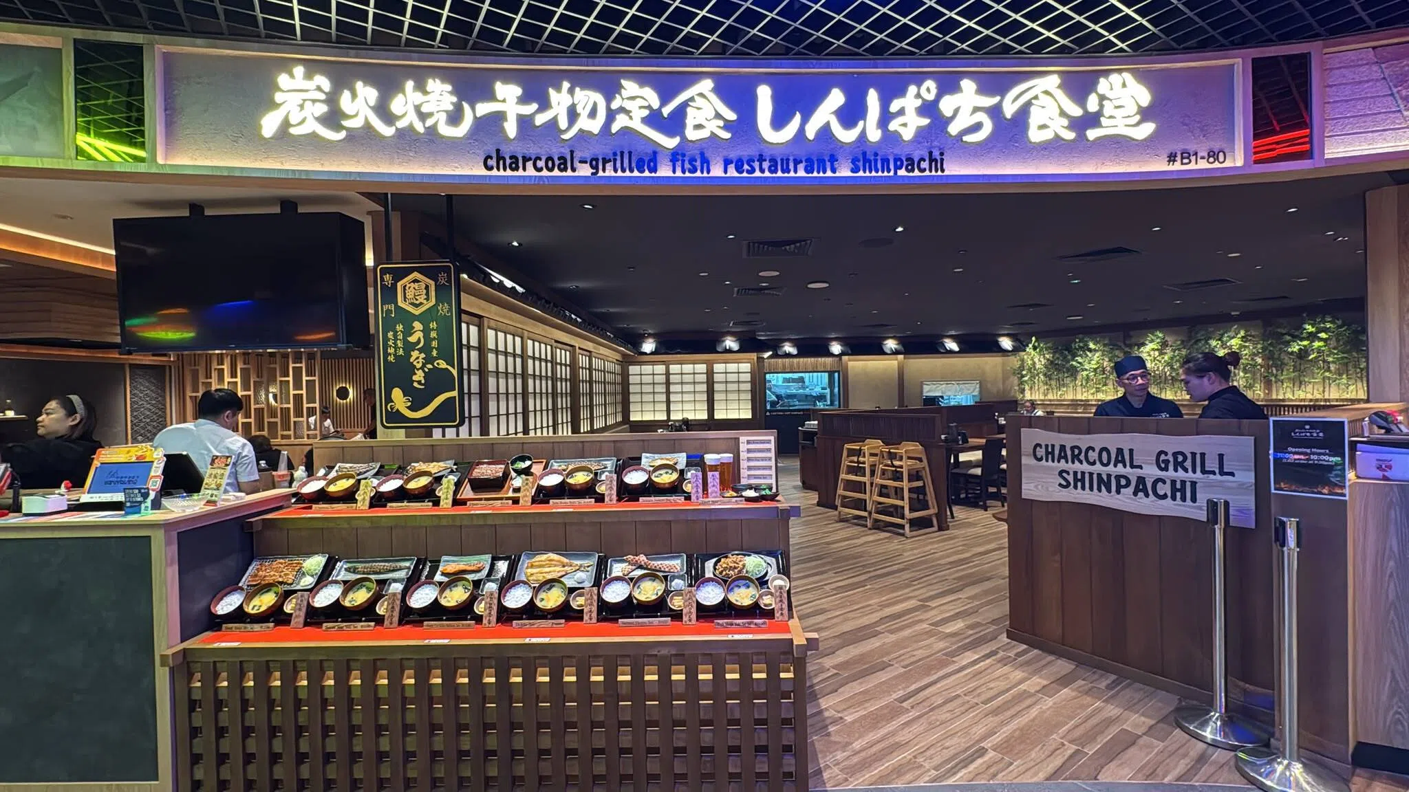 位于Nex商场的Charcoal Grill Shinpachi，在日本的品牌有超过100家门店。（餐馆提供）