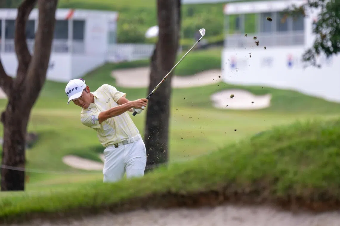 虽然一度落后，但浅地洋佑通过稳健的发挥反超得胜，赢得个人首个海外冠军。（亚洲巡回赛提供）