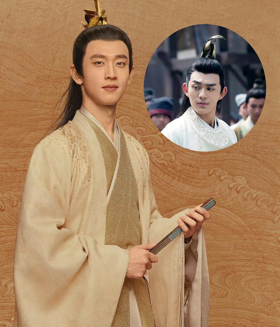 靖王世子李弘成之前由刘润南（圈图）诠释，《庆余年2》换成王天辰出演。（互联网）