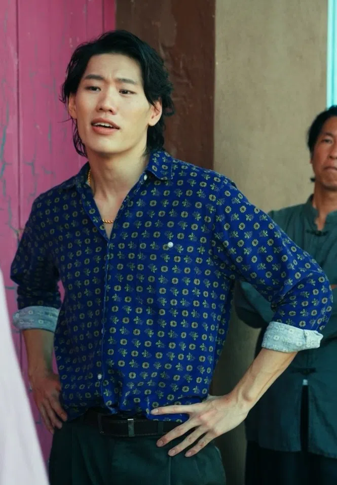 沈伟洋剧中饰演黑帮老大，是个可爱的反派。（新传媒提供）