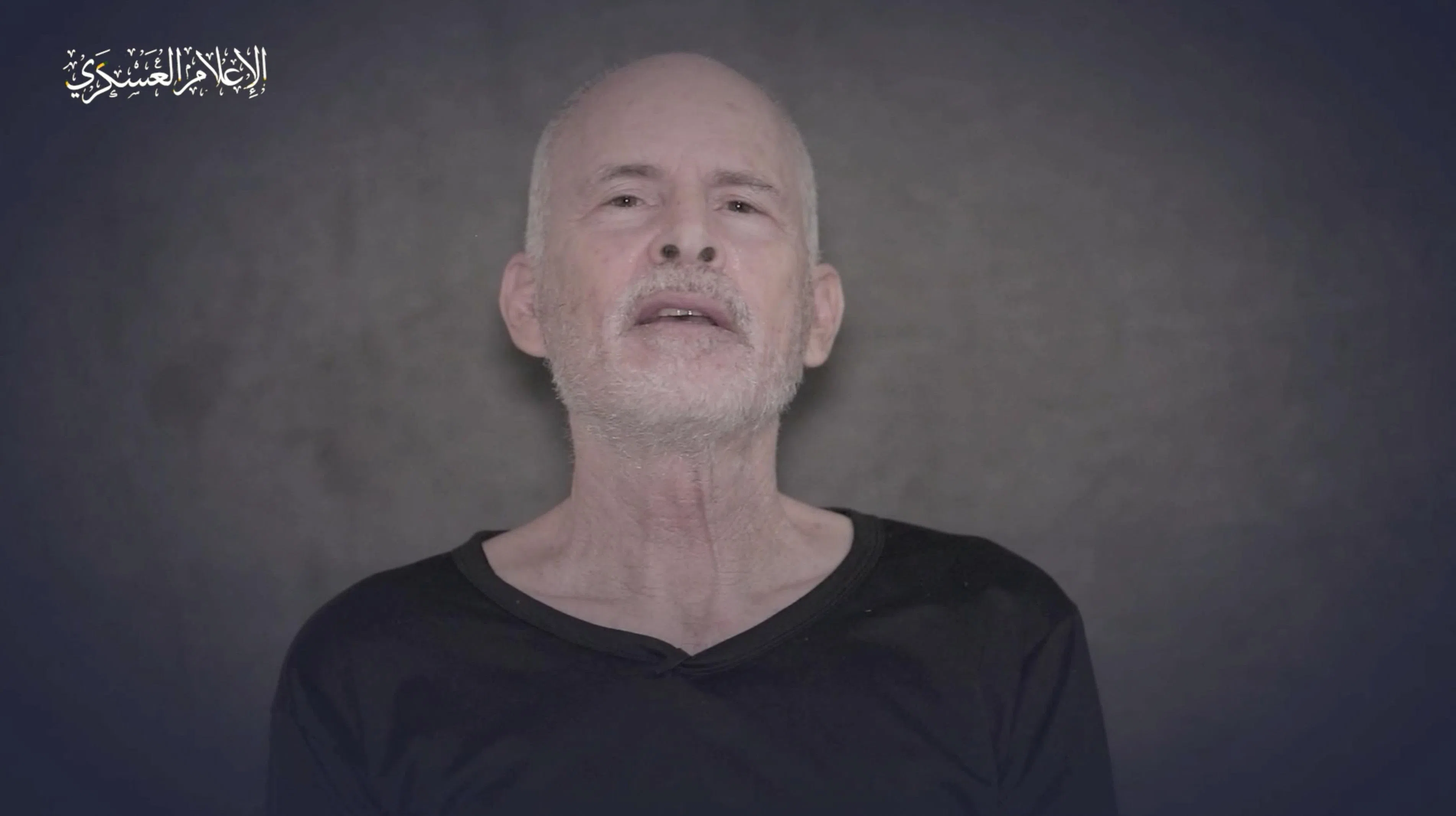 64岁的以色列被掳人质西格尔（Keith Siegel）在哈马斯发布的视频中说：“我想告诉我的家人，我非常爱你们。让你们知道我很好，对我来说很重要。”（路透社）