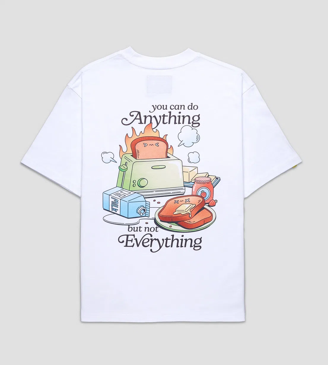 Talking Toes也推出T恤，将激励语与美食图推上一层楼。（品牌提供）