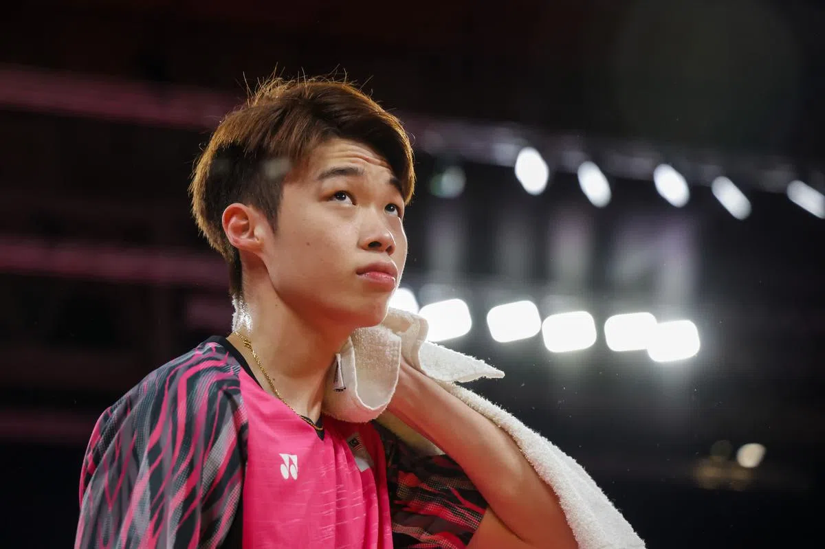 马来西亚球员黄智勇轻松战胜对手进八强。（叶振忠摄）