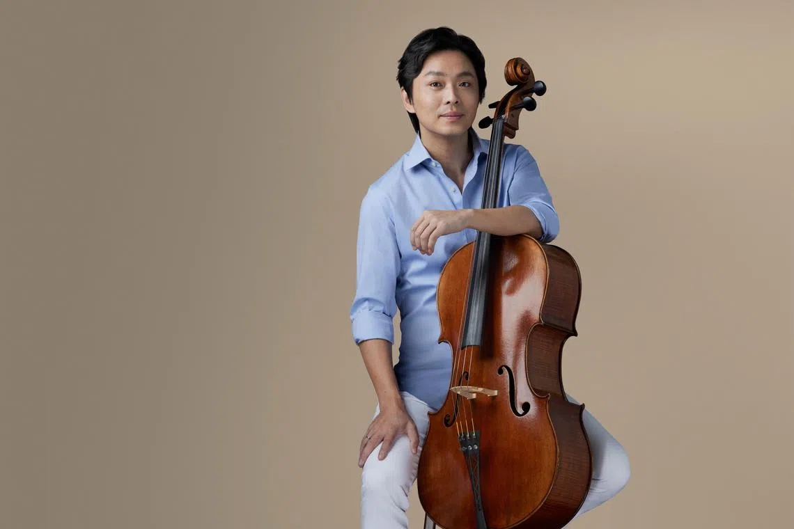 斯托特称秦立巍是非常出色的大提琴家，新加坡拥有他非常幸运。（档案照）