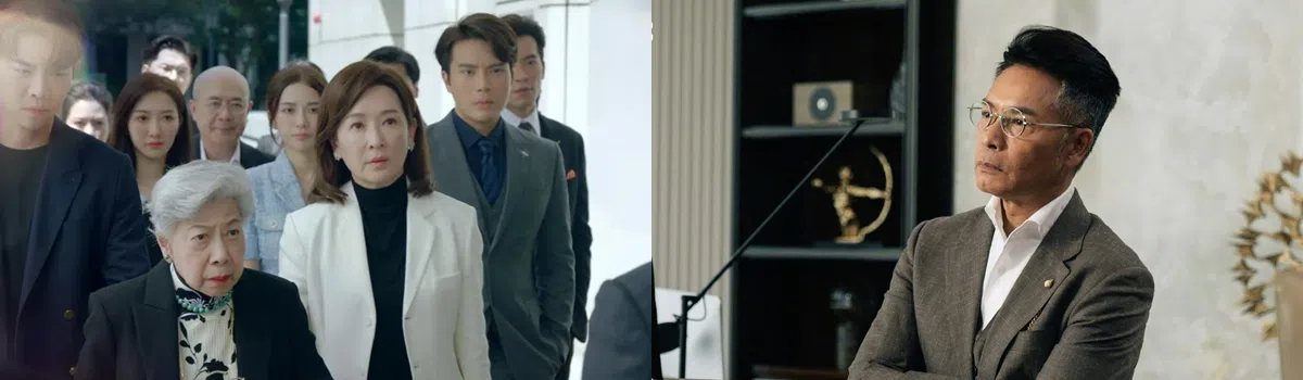 《金式森林》剧情围绕百亿方氏商业帝国展开，故事讲述珠宝界大王方仰天（郭晋安饰，右图）与家族成员为争夺财产继承权卷入斗争。（互联网）