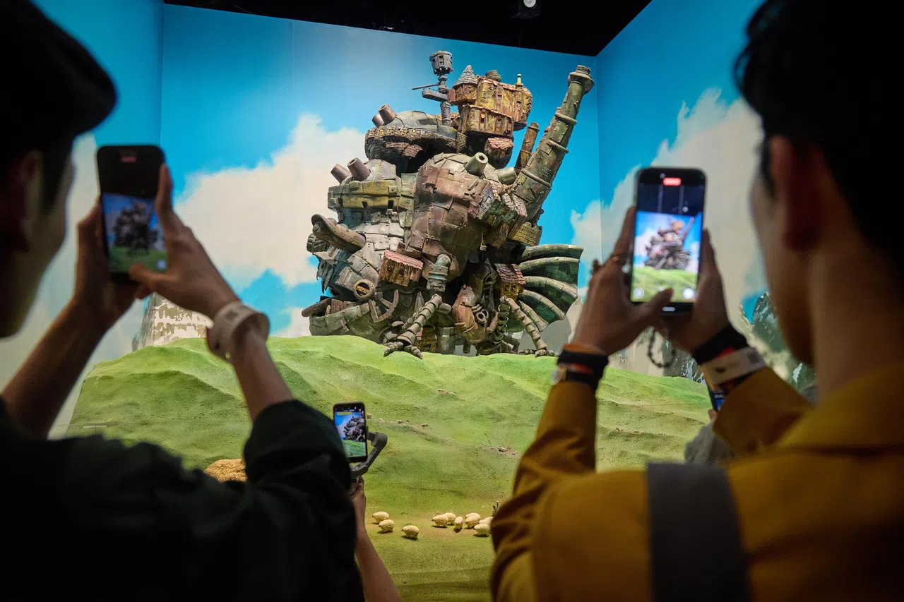 霍尔的移动城堡在特展上动了起来！（吴先邦摄）