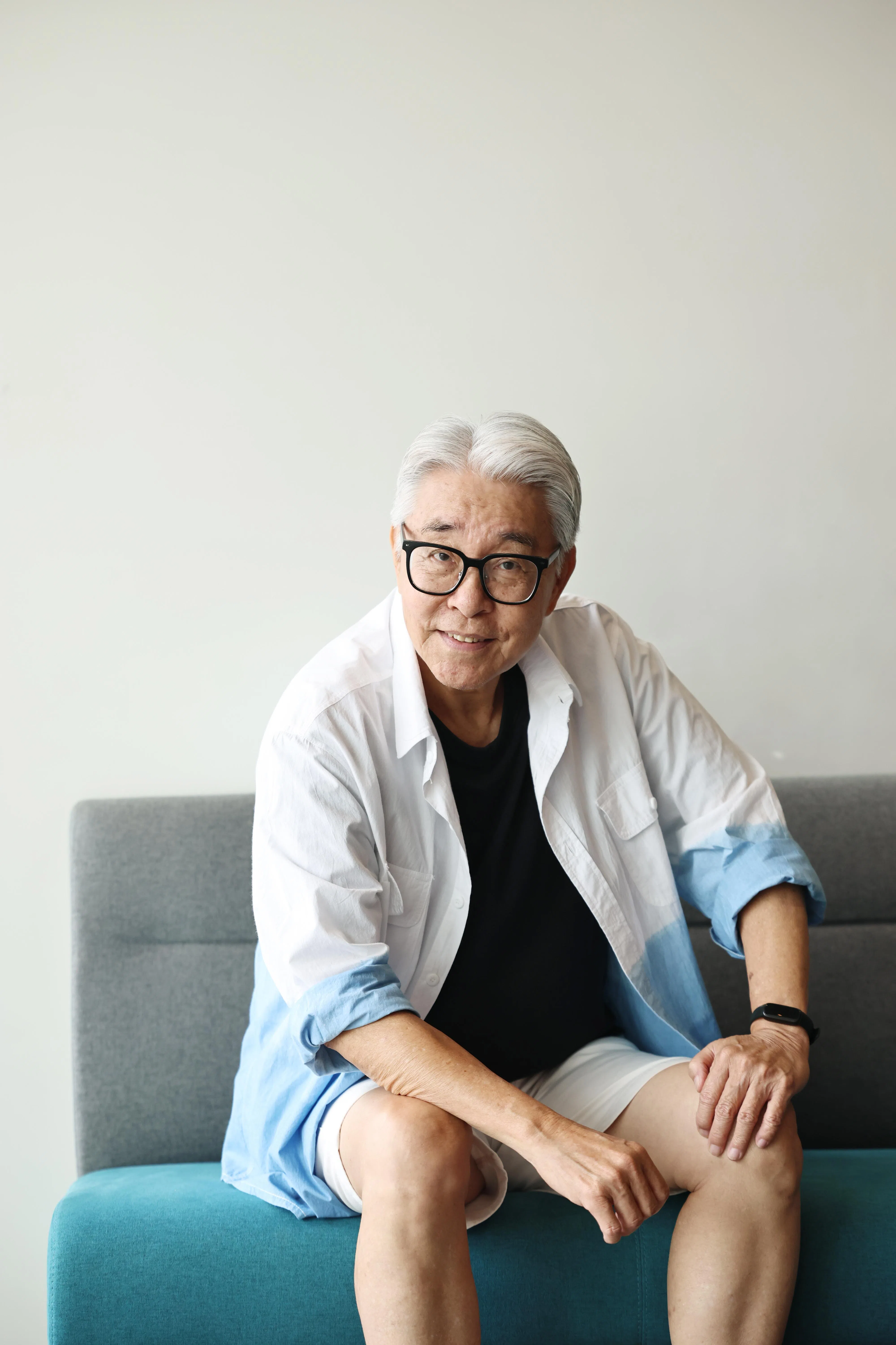 陈澍城本来不碰社交媒体，连操作手机都不擅长。（陈渊庄摄）