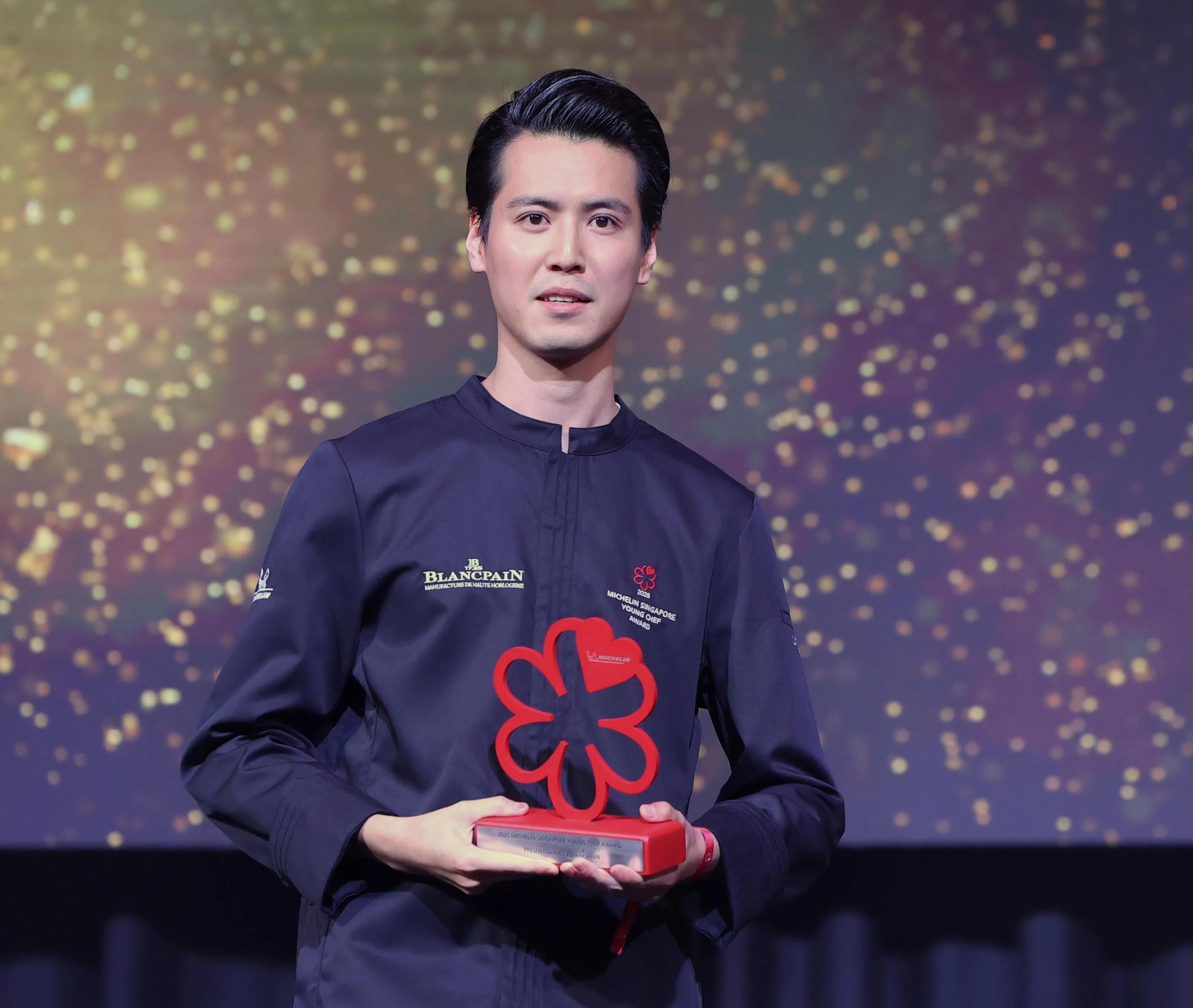 新上榜的米其林一星餐馆Omakase @ Stevens，餐馆主厨有本和辉（Kazuki Arimoto）今年也获颁“年轻主厨”奖。（萧紫薇摄）