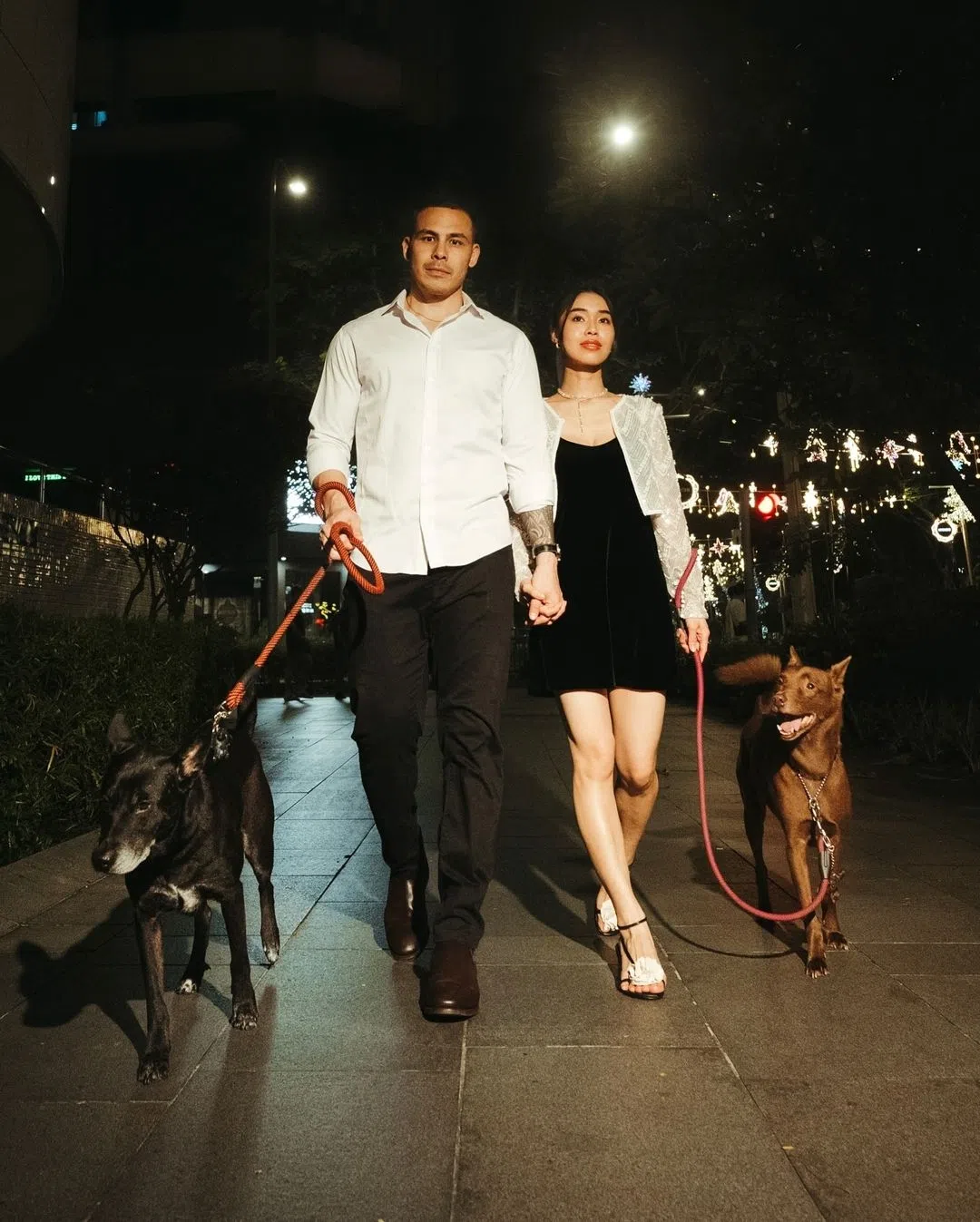 周如珠觉得女儿和准女婿Mitch（左）的性格和价值观契合，非常登对。（取自梁嘉靖IG）