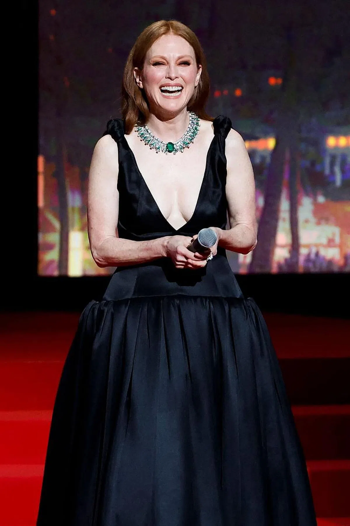 朱丽恩摩亚是康城、柏林和威尼斯影展的大满贯影后。（路透社）