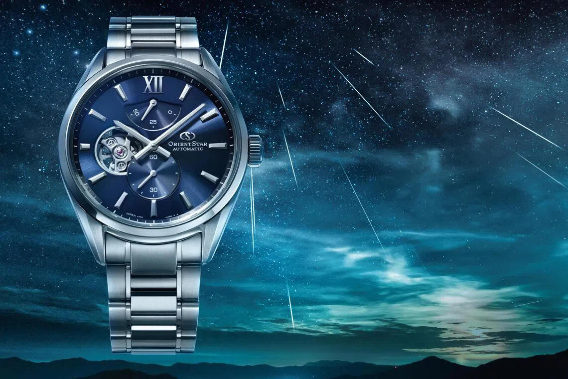 M34 F7半镂空腕表以“英仙座流星雨”为灵感。（东方星提供）