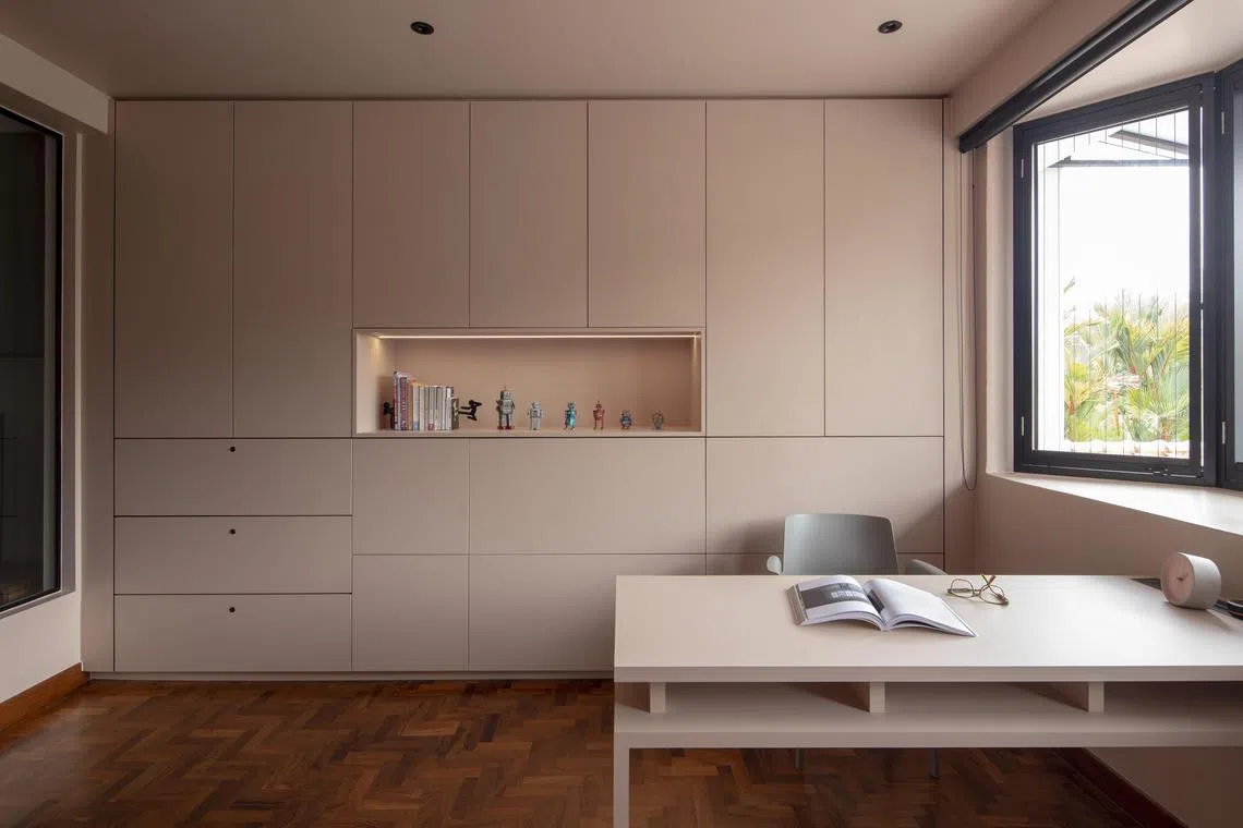 选择书房配色时，应考虑到与日间自然光线的和谐。 （Xin Concept提供）