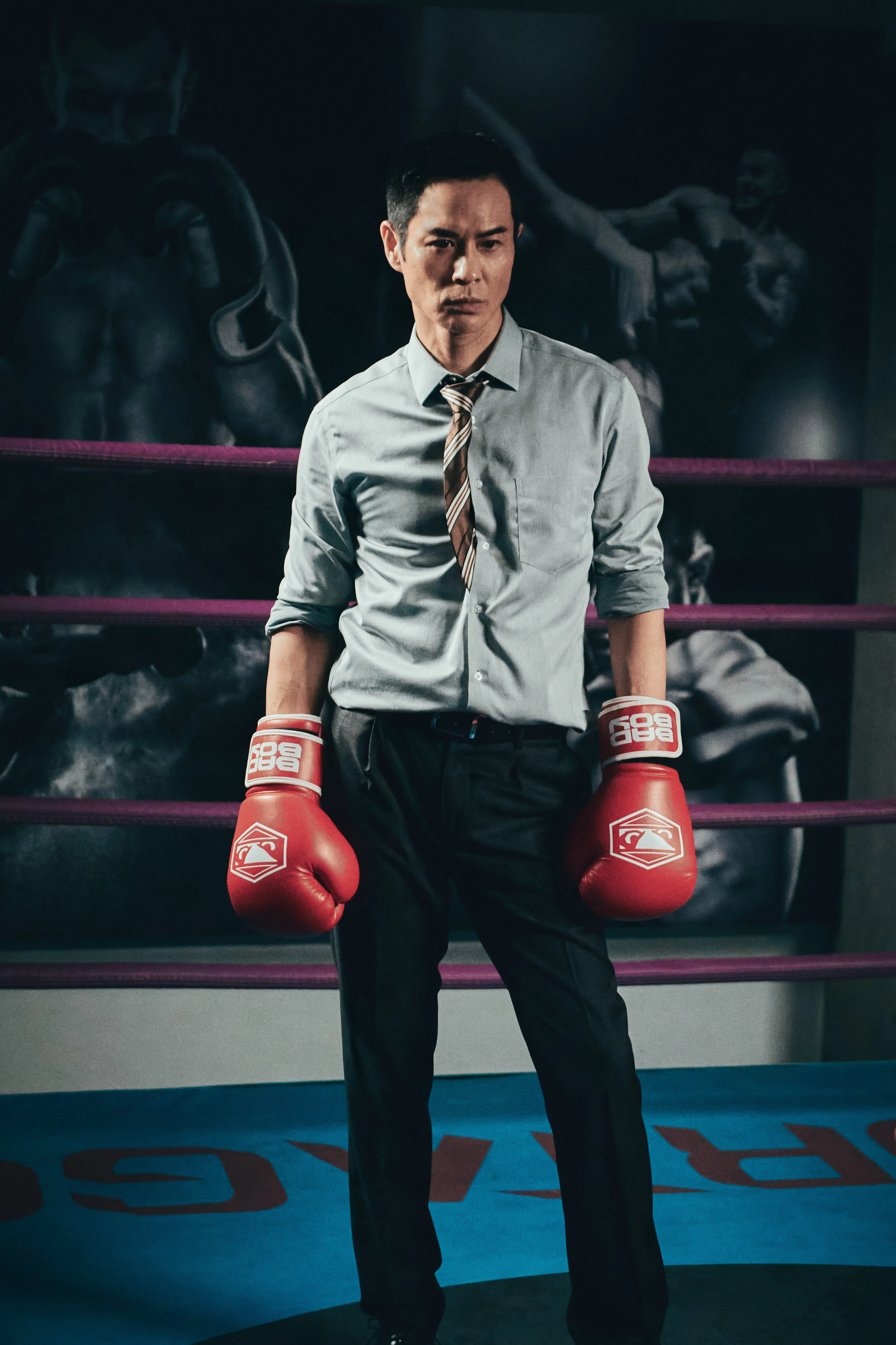 郑嘉颖在片中有简短打戏，但已不必像当年主演《拳王》时那样亮出腹肌。（邵氏机构提供）