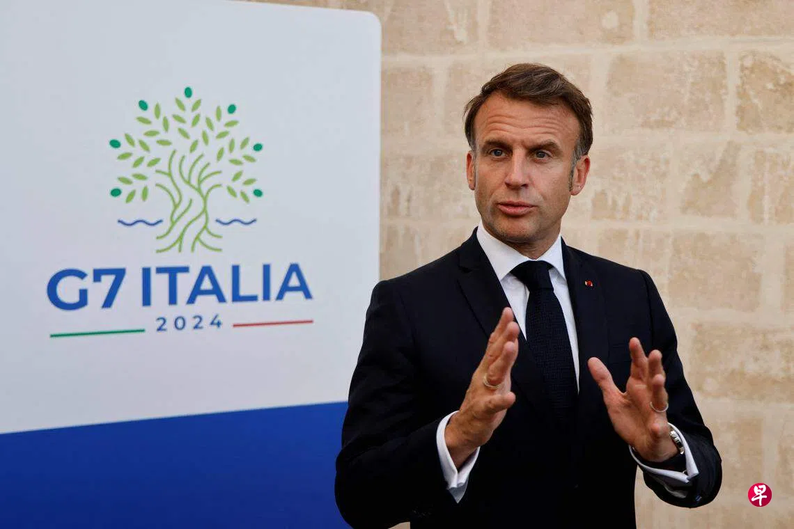 宣布大选后金融市场动荡马克龙：法国处于非常严峻时刻| 联合早报