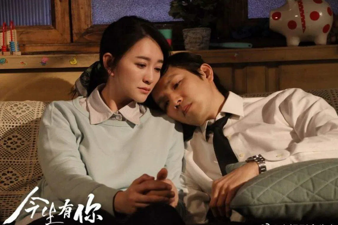 《今生有你》的钟汉良（右）和李小冉一起面对命运。（互联网）