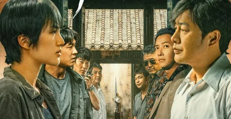 张颂文（右一）和姚安娜（左一）在《猎冰》里正邪不两立。