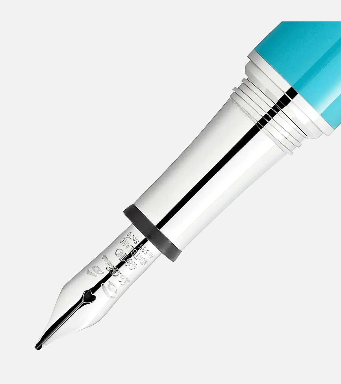 细看钢笔尖，卡拉斯的猫眼在盯着你看。（Montblanc图片）