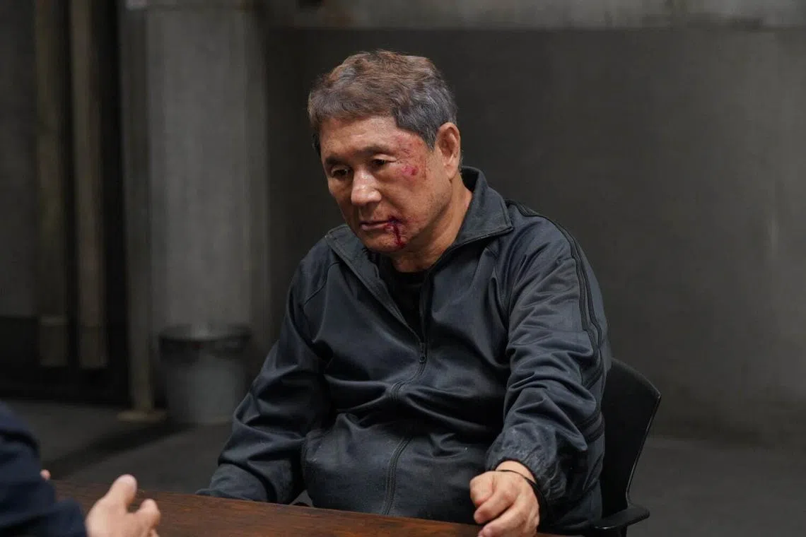 北野武自编自导自演《破碎的愤怒》，颠覆自己的黑帮经典作品。（剧照／Prime Video）