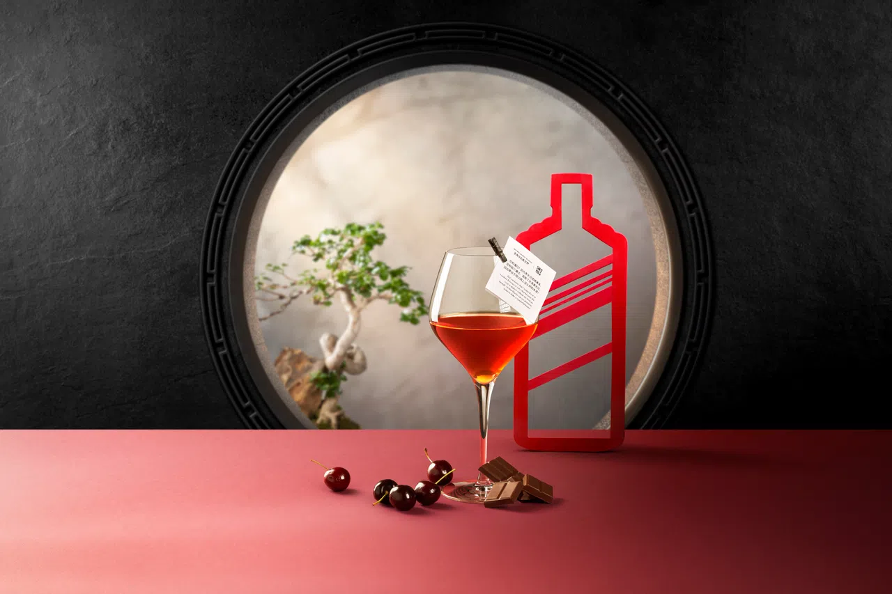 茅台奶拳让人联想到白酒黑森林蛋糕。                （餐馆提供）