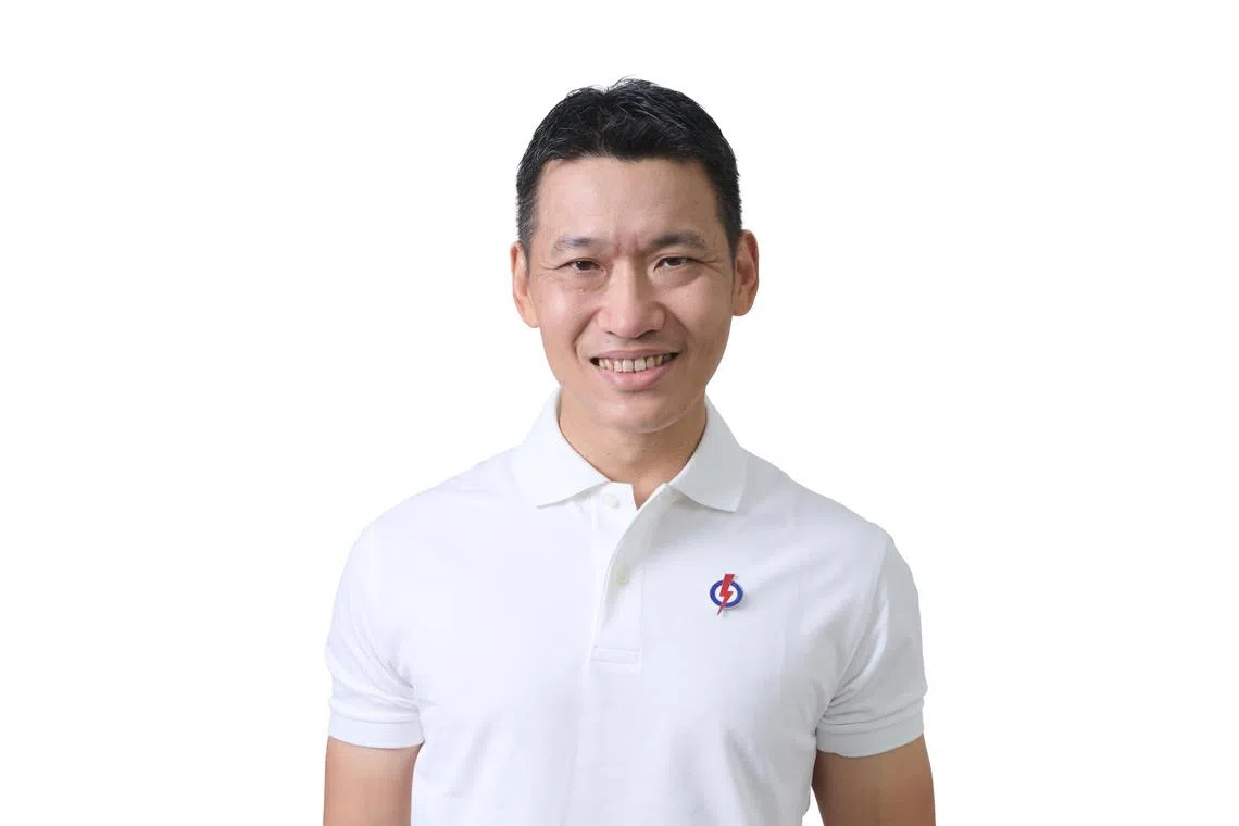 前陆军总长梁振伟（David Neo，48岁）是人民行动党的淡滨尼集选区候选人之一。（人民行动党提供）