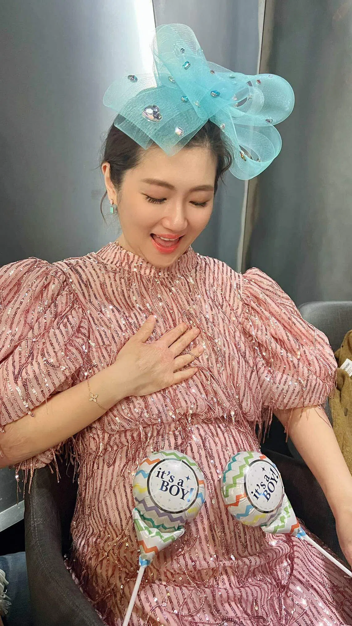 Selina宣布怀男胎。（Selina脸书）