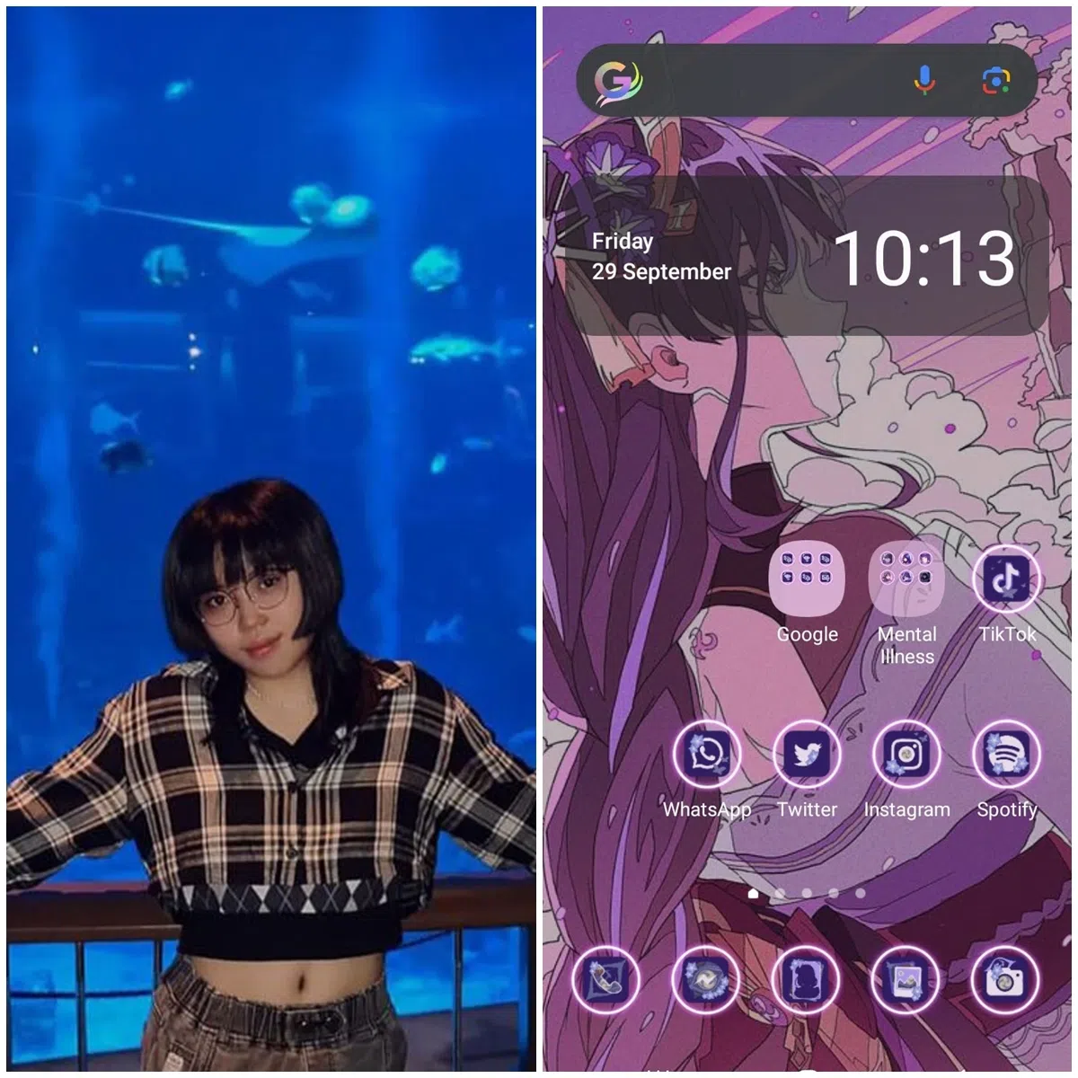 刘明悦采用主题搭配式排列法。（受访者提供）
