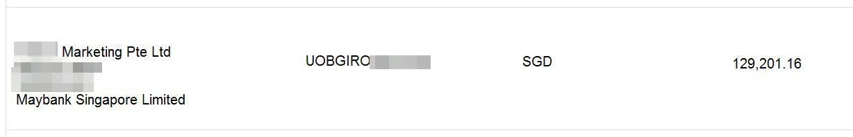 颜女士公司收到虚假的汇款证明。（受访者提供）