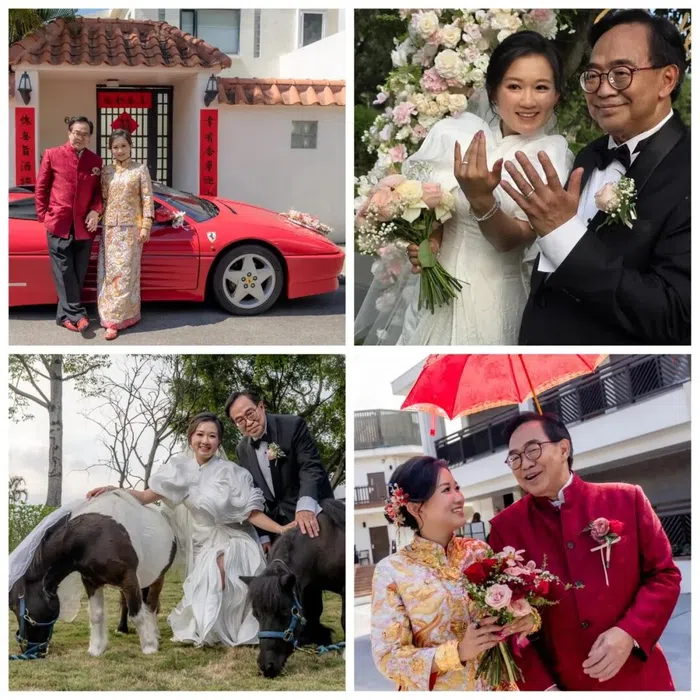 卢伟国和余仲欣的婚照一片喜气洋洋。（取自余仲欣脸书）
