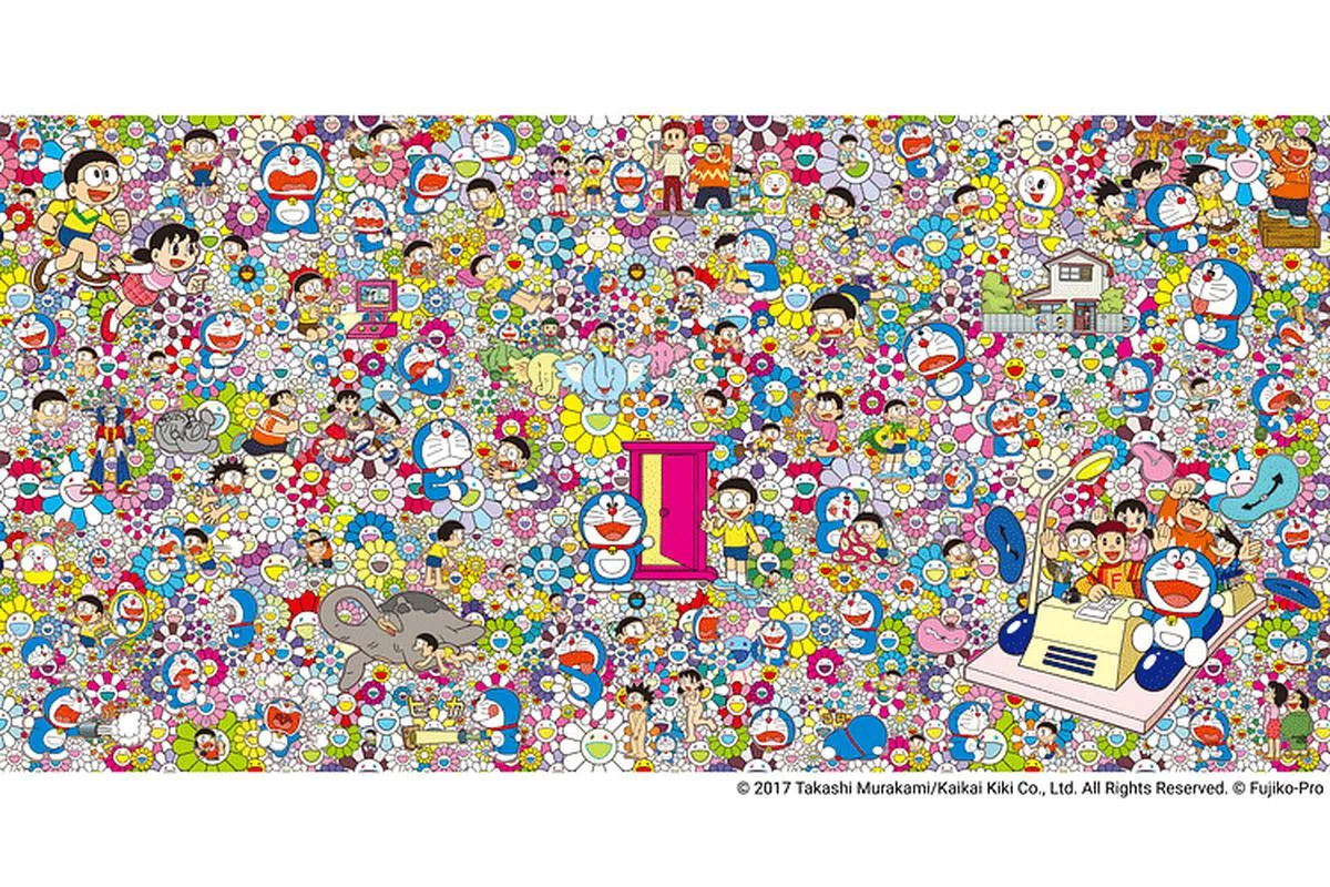 （图/©2017 Takashi Murakami/Kaikai Kiki Co., Ltd. All Rights Reserved. ©Fujiko-Pro Klook）。