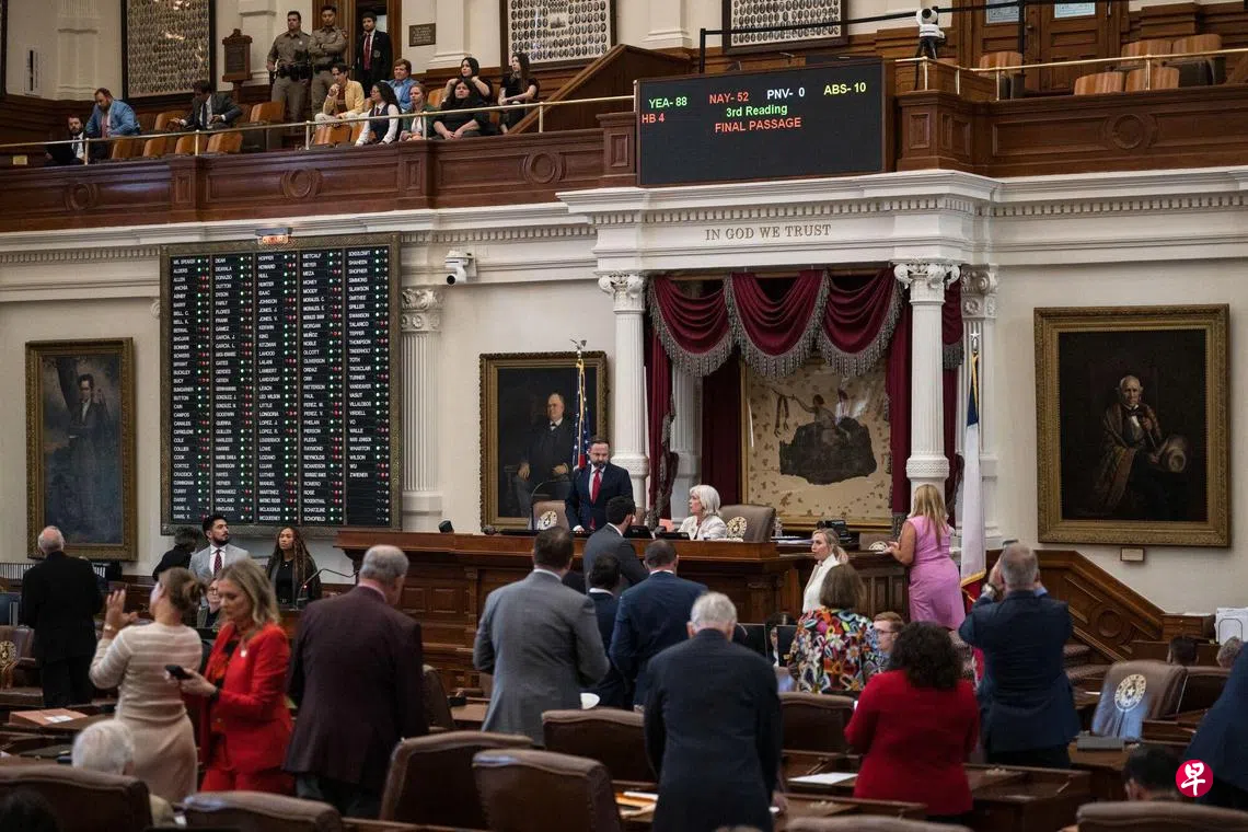 为中期选举铺路美国得州众议院通过重划国会选区议案| 联合早报