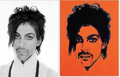 摄影师林恩·戈德史密斯控告安迪·霍沃尔视觉艺术基金会侵权其歌手“王子”的照片（左）胜诉。（互联网）