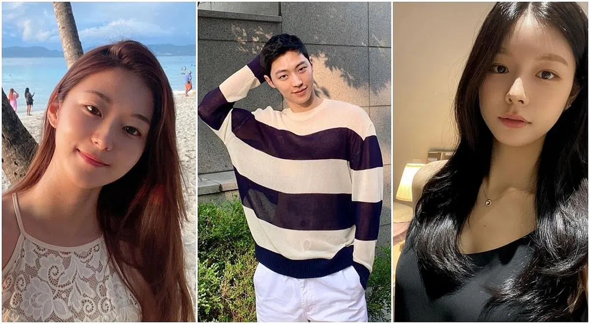 韩国节目“Heart Signal 3”中的3个素人嘉宾李嘉欣（左起）、金江烈及千安娜都曾被爆出争议，但他们的社媒依旧因节目的热播而收获10万粉丝，开启了“网红”生涯。（图/IG）