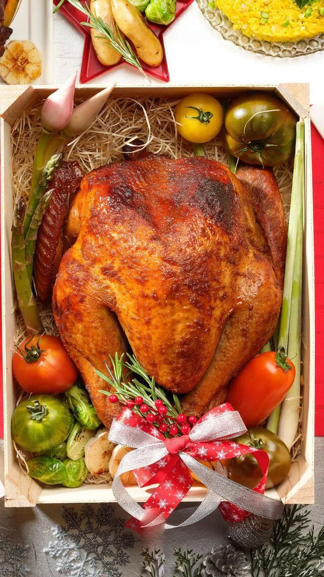 喜来登酒店的传统火鸡，富有节庆风味。（酒店提供）