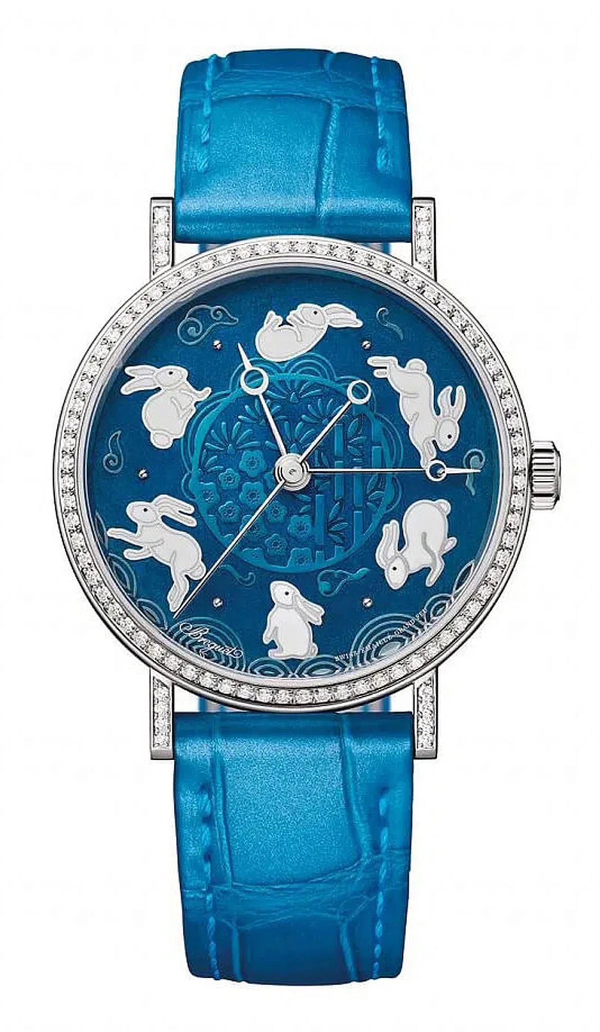 宝玑今年限量推出专为女性设计的Classique经典系列9075癸卯年生肖腕表。（品牌提供照片）