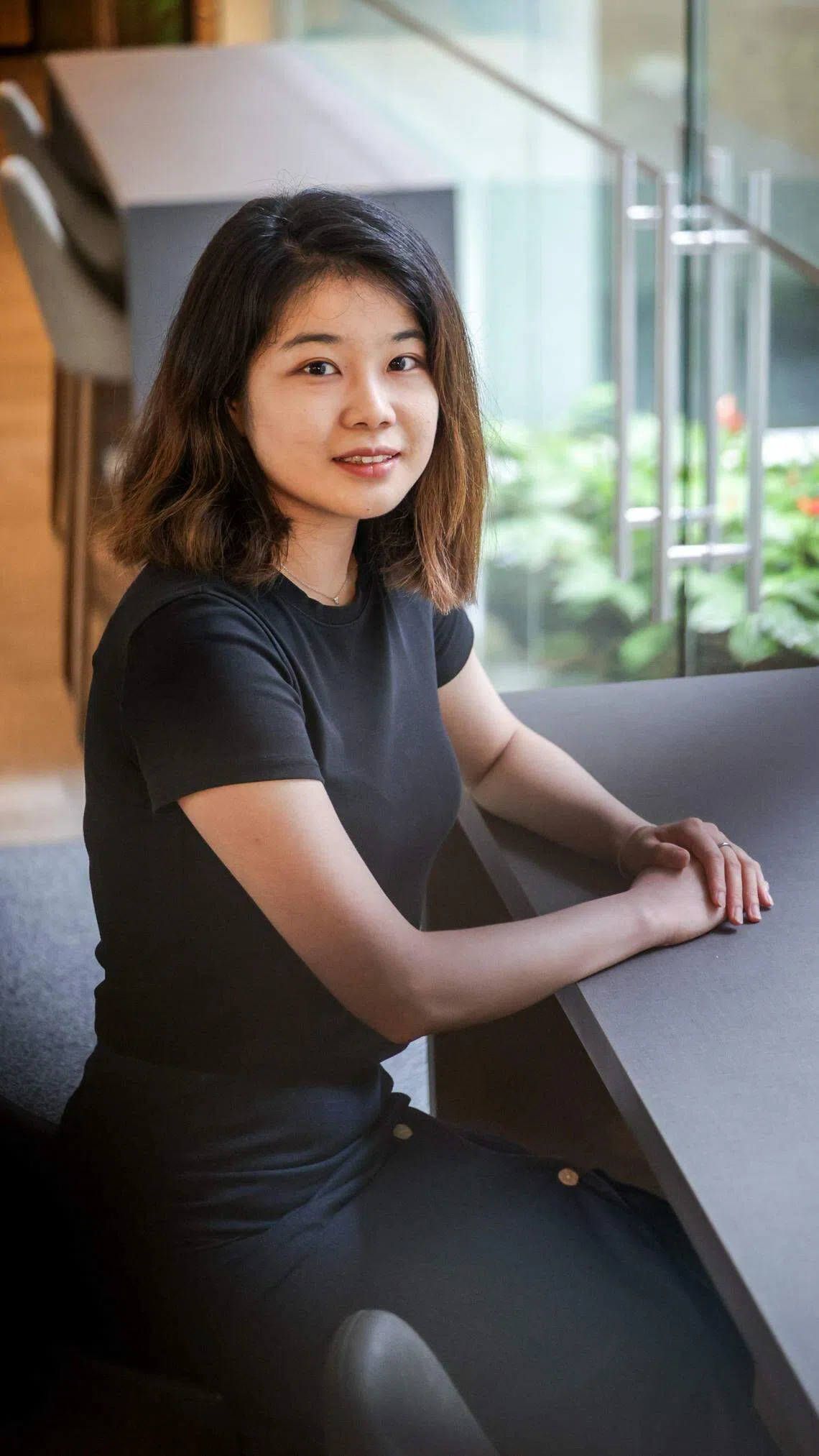 第二代字食族陈芷婷想写以历史为背景的小说，探讨女性生产课题。（叶振忠摄）