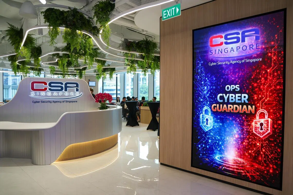 由新加坡网络安全局（CSA）和资讯通信媒体发展局牵头的“网络守护者行动”，是新加坡迄今最大规模的网袭应对行动。（白艳琳摄）