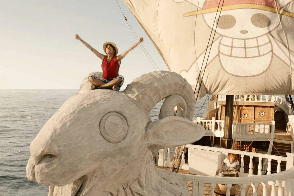 《One Piece海贼王》满足西方观众对海盗的浪漫想象。（Netflix）