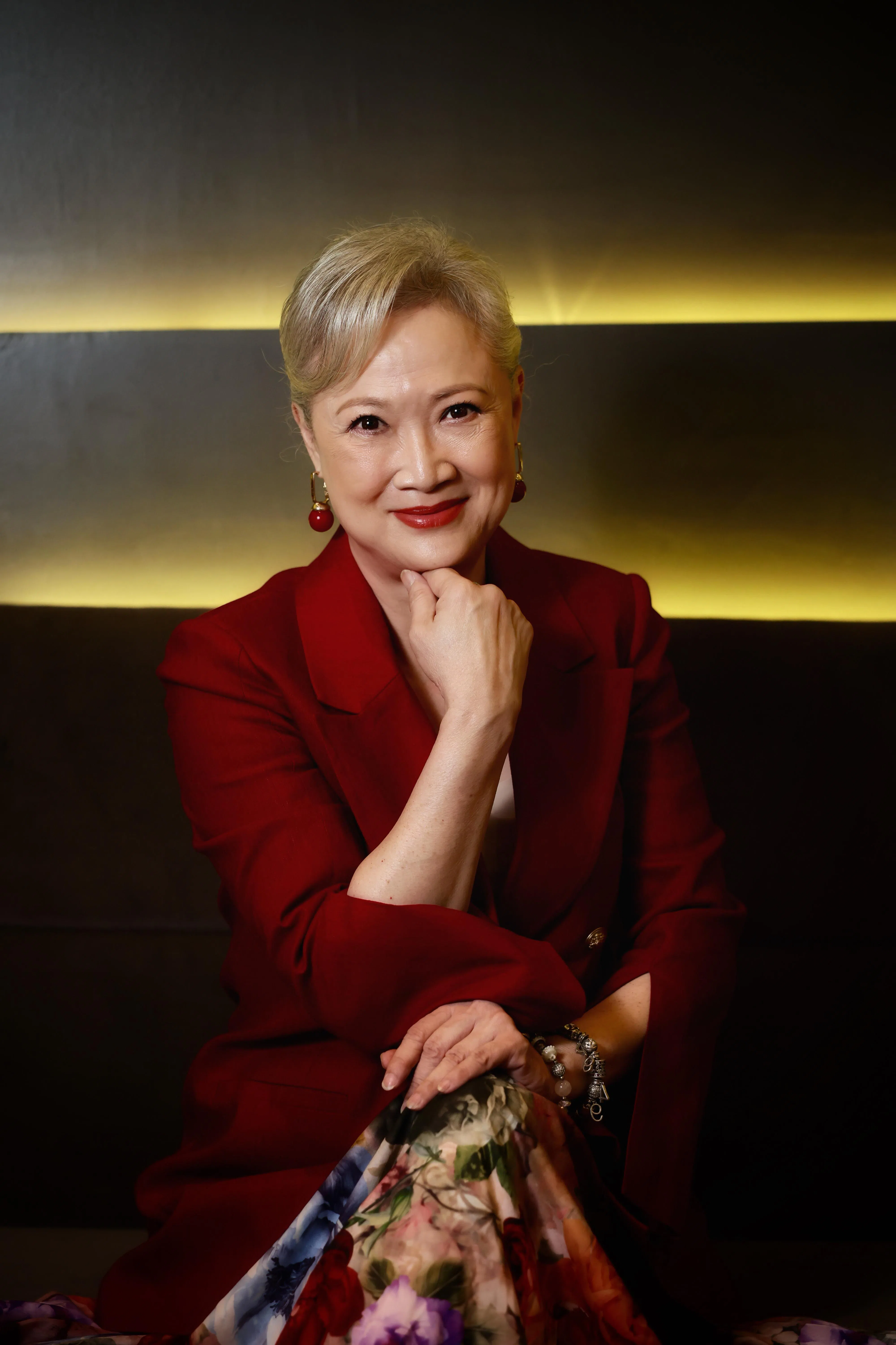 “妈妈专业户”洪慧芳第一次扮演失智妈妈。（龙国雄摄）