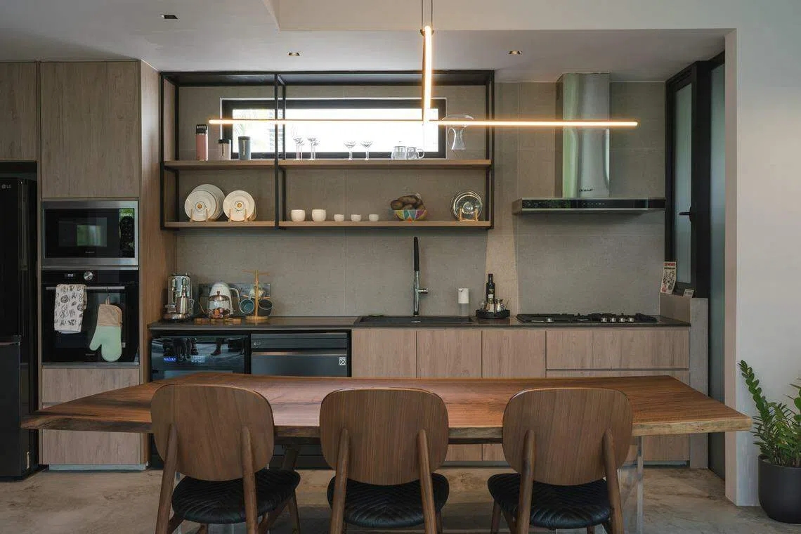 用餐区明亮宽敞，格调优雅。（PI Architects提供）