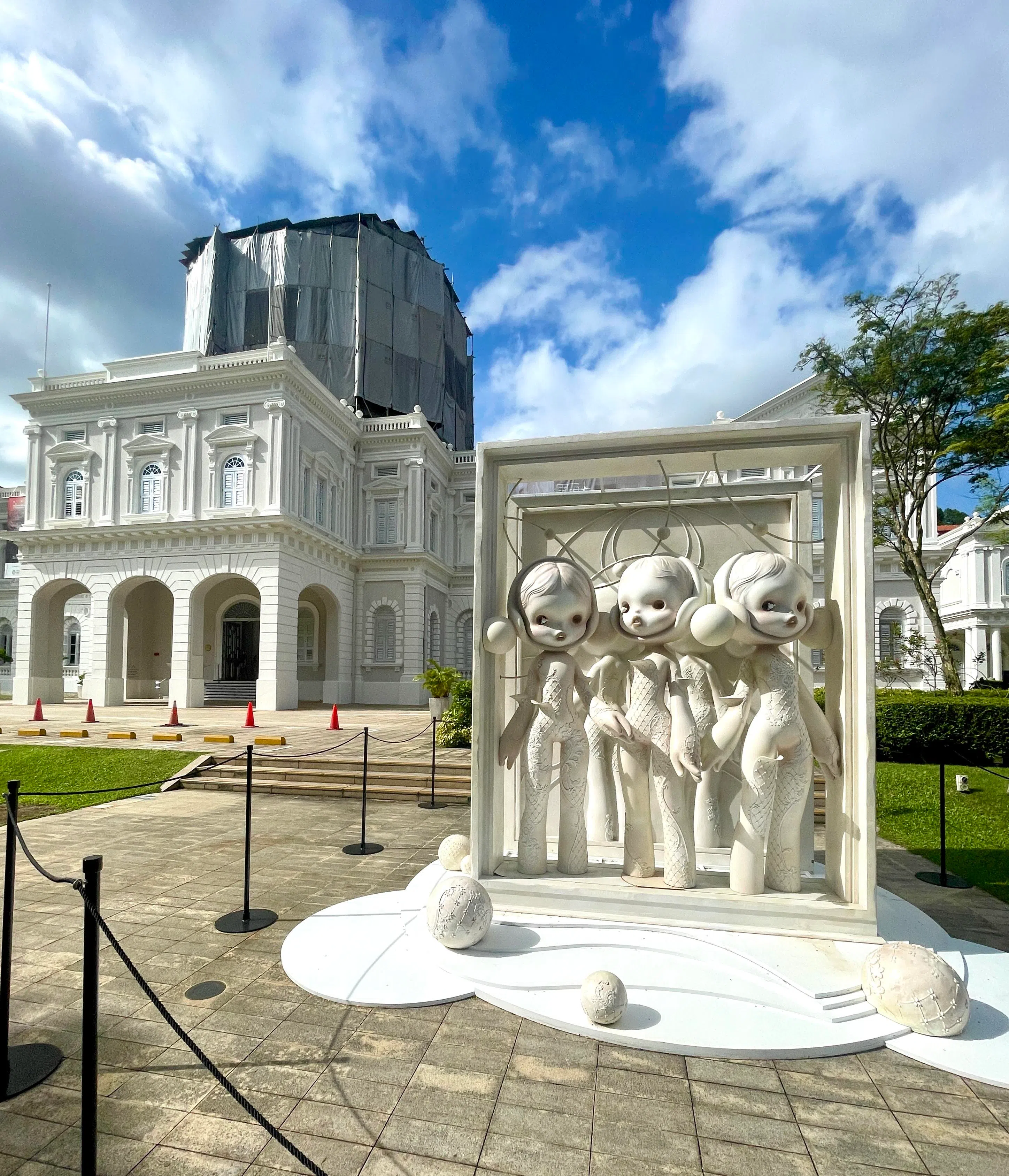 Skullpanda展览在国家博物馆外就开始了。（林方伟摄）