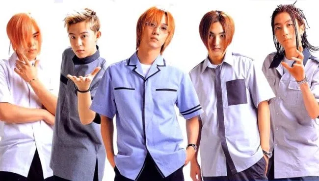 H.O.T.由（左起）文熙俊、安胜浩、张佑赫、安七炫及李在元组成。（互联网）