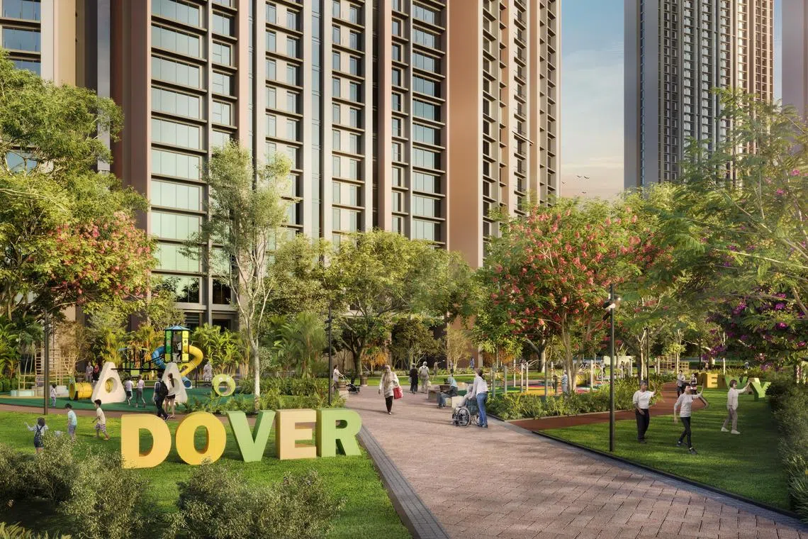 杜佛—麦威将发展为全新住宅区，结合公共与私人住宅，并设有休闲与社区设施，打造宜居创新的生活环境。（市区重建局构想图）