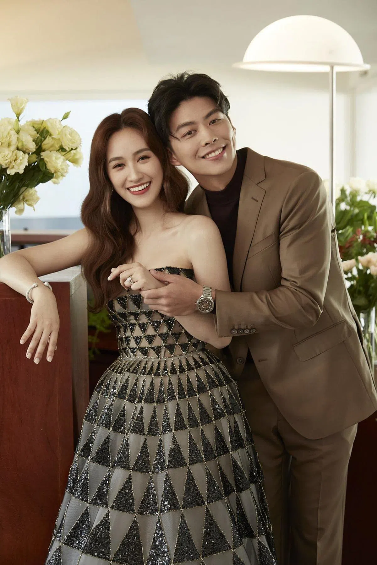 吴姗儒和老公王阳开今天结婚。（互联网）