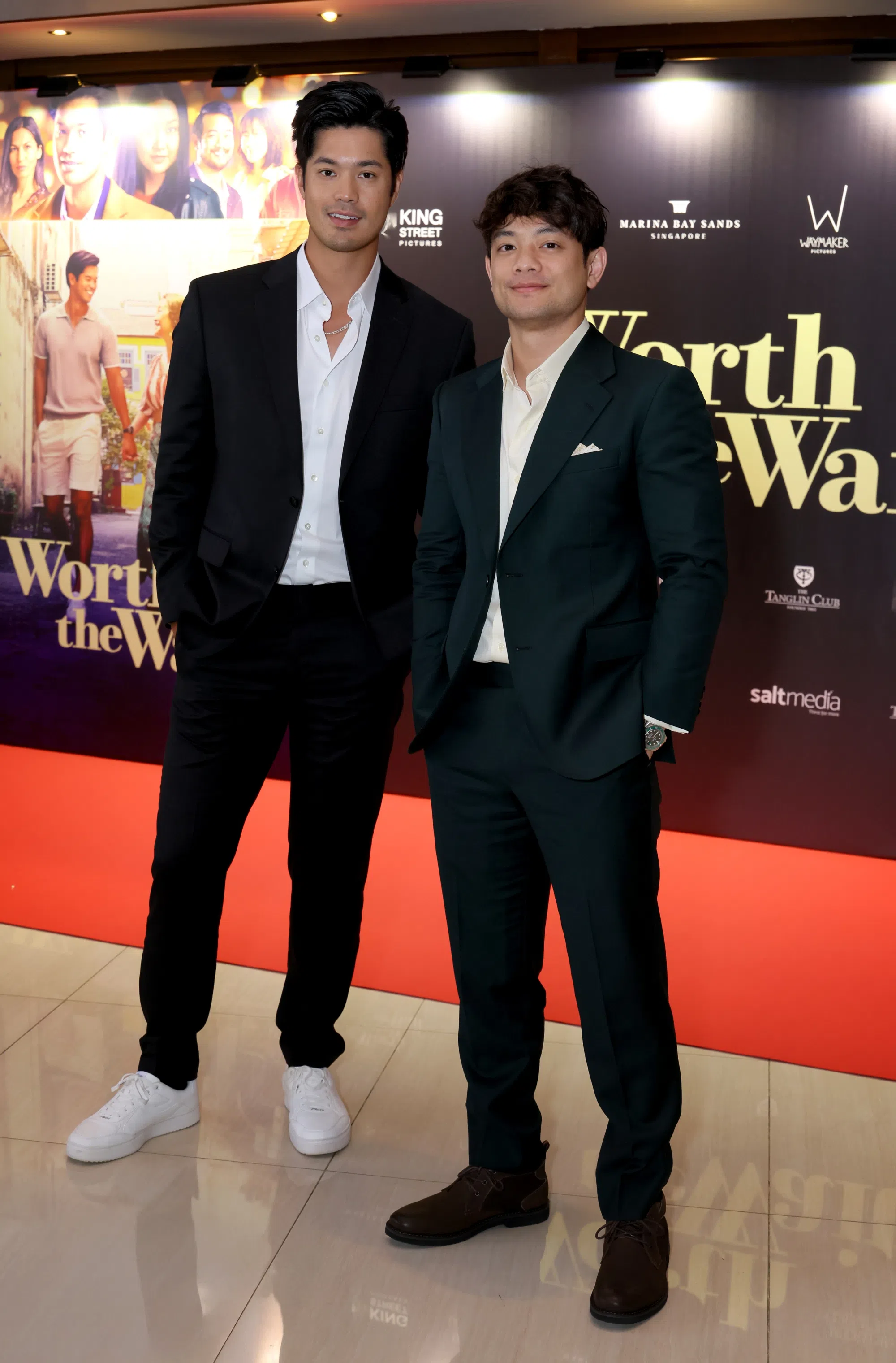 Ross Butler（左）出生于新加坡，周逸之则有很多亲戚在马来西亚，两人与东南亚渊源颇深。（龙国雄摄）