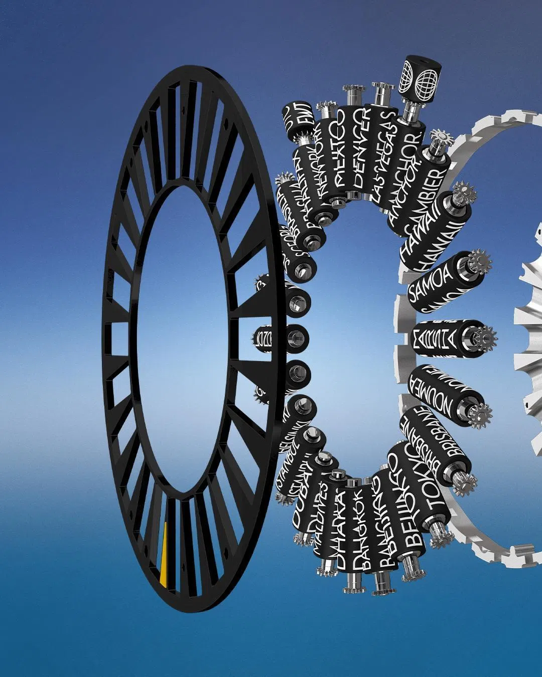 站在机械巅峰雕塑时间| 联合早报